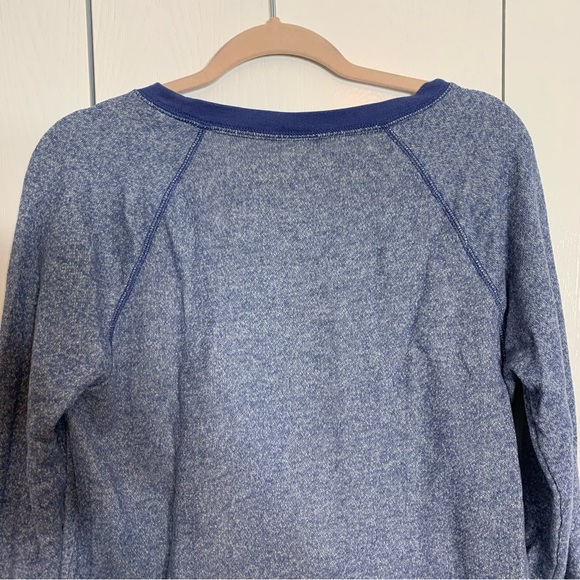 EUC. Mossimo Camp Fox Graphic Pullover Sweater Blue heather - Picture 6 of 6